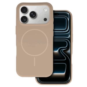 Magsafe Slim Silicone skirtas Apple iPhone 17 Pro Max rudos spalvos