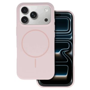 Magsafe Slim Silicone skirtas Apple iPhone 17 Pro Max light pink