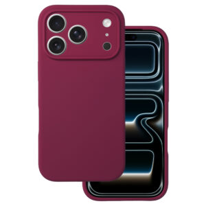 Silicone Lite dėklas skirtas Apple iPhone 17 Pro Max burgundy