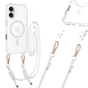 Tel Protect Strap Clear dėklas skirtas Apple iPhone 17 white