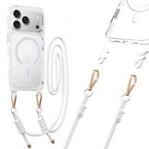 Tel Protect Strap Clear dėklas skirtas Apple iPhone 17 Pro Max white