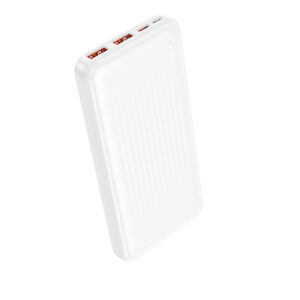 Borofone Power Bank 10000mAh BJ80 Clever - 2xUSB + Type C - QC 3.0 22,5W PD 20W baltos spalvos