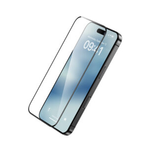 Benks Tempered glass Ultra Shield HD (AN65) for Iphone 16 Pro juodos spalvos - Image 1