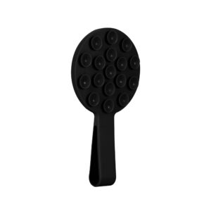 Silicone suction phone holder magnetic with ring MSH9 juodos spalvos - Image 1