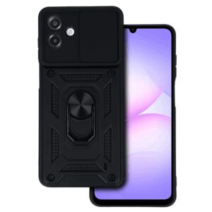 Slide Camera Armor dėklas skirtas Samsung Galaxy A07 juodos spalvos
