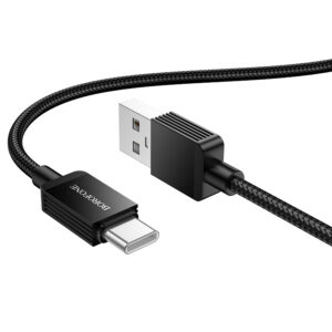 Borofone Cable BX120 Placer - USB to Type C - 3A 1 metre juodos spalvos