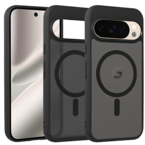 Full Matte Mag Cover skirtas Google Pixel 10/10 Pro juodos spalvos
