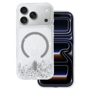 Tel Protect Moonlite Magsafe dėklas skirtas Apple iPhone 17 Pro Max silver clear
