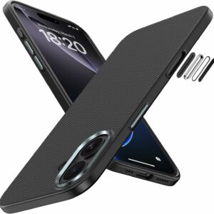 Benks Magnetic Armor Pro Kevlar dėklas Metal Frame 600D (A067) skirtas Apple iPhone 17 juodos spalvos (Camera Control Button)
