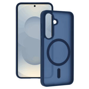 Tel Protect Aura Matte Magsafe dėklas skirtas Samsung Galaxy S25/S24 mėlynos spalvos