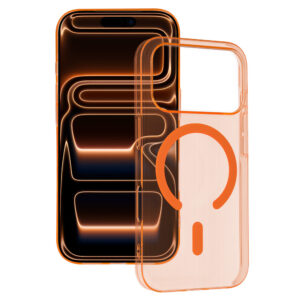 skaidrus Slim Magsafe dėklas do Iphone 17 Pro cosmic orange