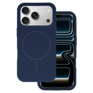 Magsafe Slim Silicone skirtas Samsung Galaxy S25 mėlynos spalvos