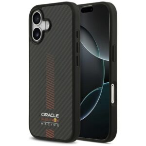 Original dėklas RED BULL Kevlar Powerbar MagSafe skirtas Apple iPhone 17 juodos spalvos