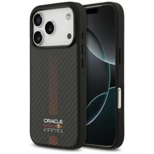 Original dėklas RED BULL Kevlar Powerbar MagSafe skirtas Apple iPhone 17 Pro juodos spalvos
