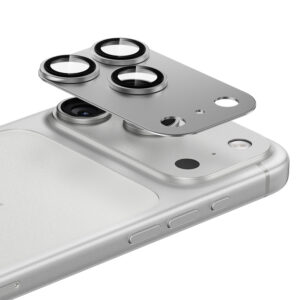 Benks Tempered glass Glass Warrior Metal Integrated Lens Protector (C070) for Iphone 17 Pro Max (lens 3 pieces) baltos spalvos
