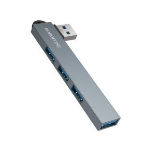 Borofone Adapter HUB FH1 4 in 1 - USB to 3xUSB 2.0 + USB 3.0 - pillows spalvos