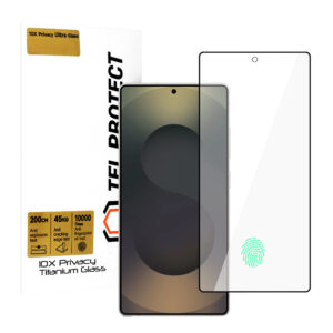 Tempered glass Tel Protect 10X Privacy Titanium for Samsung Galaxy S25 Ultra (with fingerprint unlock) (envelope) - Image 1