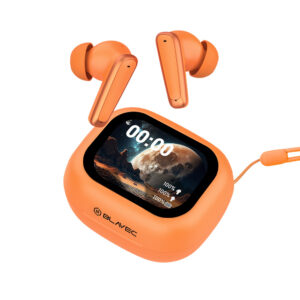 Blavec Bluetooth TWS ausinės BW-07 Live with LCD display (BW07L-O) orange