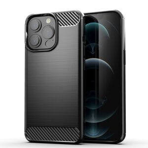 Back dėklas CARBON skirtas XIAOMI REDMI NOTE 12 4G juodos spalvos
