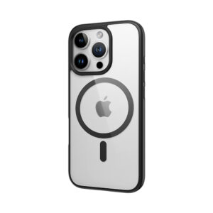Rock Guard Series Magnetic Case for Iphone 16 Pro transparent-black