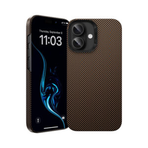 Benks Magnetic Armor Tint Kevlar 1000D (0064) skirtas Apple iPhone 16 Plus aukso spalvos - Image 1