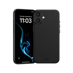 Benks Magnetic Vita Pro Silicone dėklas skirtas Apple iPhone 16 Plus juodos spalvos - Image 1