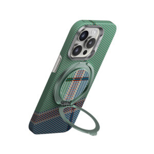 Benks Ring holder Grip Passion Green 600D magnetic juodos spalvos - Image 1
