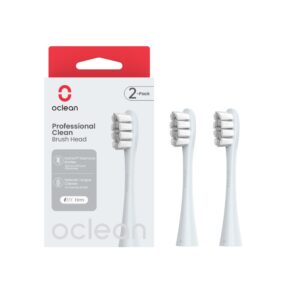 Oclean Professional Clean P1C9, sidabrinės dantų šepetėlio galvutės, 2 vnt. - Image 2
