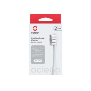 Oclean Professional Clean P1C9, sidabrinės dantų šepetėlio galvutės, 2 vnt. - Image 4