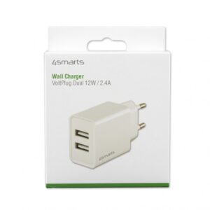 Wall Charger (without cable) VoltPlug Dual 12W, white - Image 2