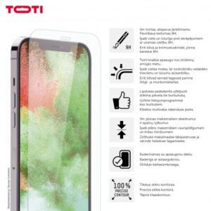 TEMPERED glass 2D screen protector full cover for iPhone 15/15 Pro Transparent - Image 2
