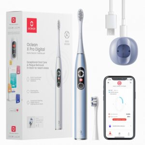 Oclean Elektrinis dantų šepetėlis X Pro Digital sidabro spalvos