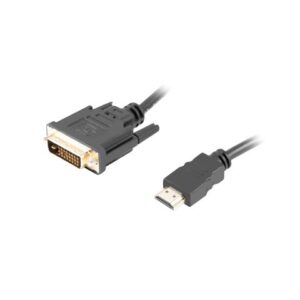 Lanberg CA-HDDV-20CU-0030-BK vaizdo kabelio adapteris 3 m HDMI A tipo (standartinis) DVI-D Juoda - Image 2