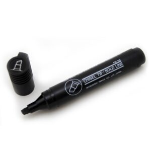 Žymeklis UNI PM-126 kirstu galiuku 6mm juodos spalvos
