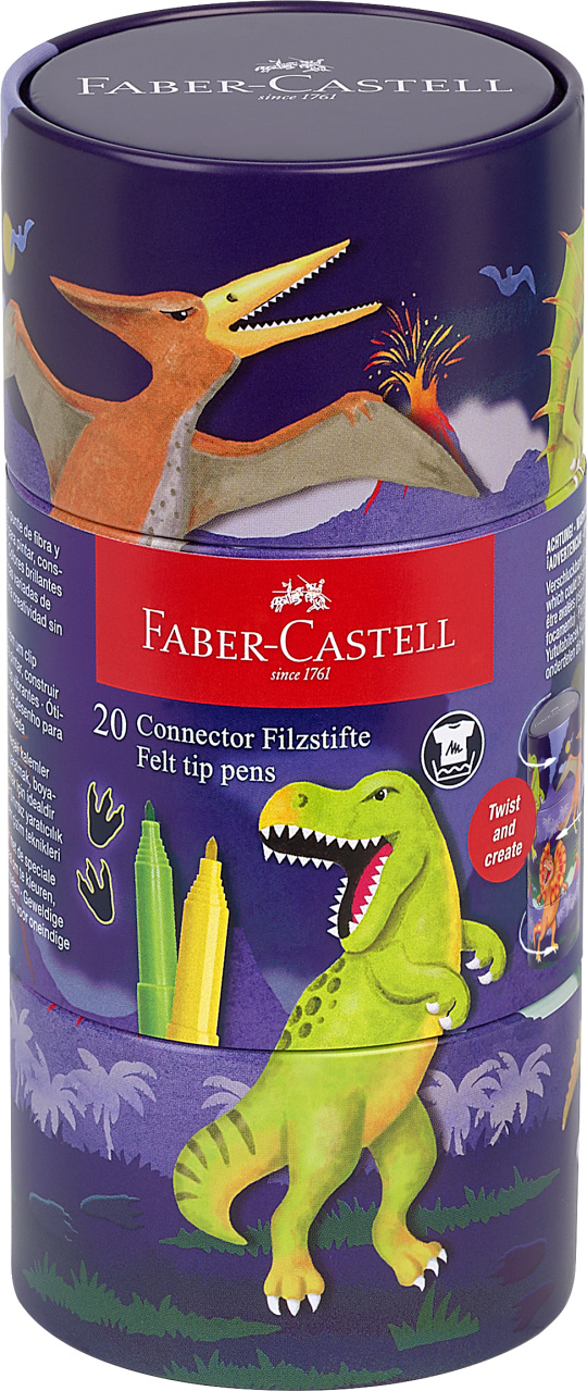 155546_Felt-tip pen Connector dinosaur