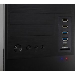 Inter-Tech IT-6865 „Micro Tower“ Juoda - Image 3