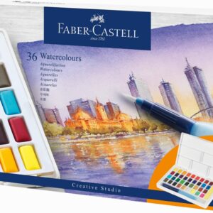 Akvareliniai dažai Faber-Castell Creative Studio, 36 spalvų