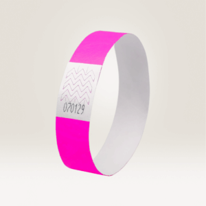 Kontrolinė renginių apyrankė Tyvek neoninės mėlynos spalvos 265x19mm - Image 2