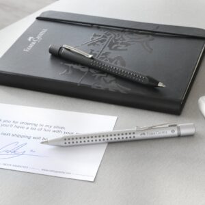 Automatinis tušinukas Faber-Castell GRIP 2011, 0,7mm, juodos matinės spalvos korpusas - Image 3