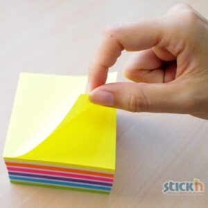 Lipnūs lapeliai Stick´n, 76x76mm, 400 lapelių, įvairių spalvų - Image 2