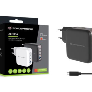 Conceptronic ALTHEA18B mobiliojo įrenginio kroviklis Universalus Juoda AC Spartusis įkrovimas Vidaus - Image 3