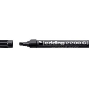 Permanentinis žymeklis Edding 2200C, kirstu galiuku, 1,5-3mm, juodos spalvos
