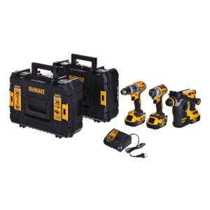 GALVANINIŲ ĮRANKIŲ RINKINYS COMBO DEWALT DCK368P3T-QW (DCH273+DCD796+DCF887)