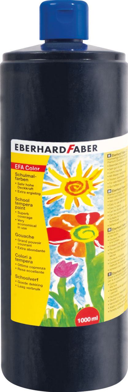 575099_EFA Color Tempera 1.000 ml bottle, black
