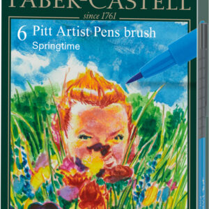 Teptukiniai rašikliai piešimui Faber-Castell Pitt Artist Pen, Springtime, 6 spalvų