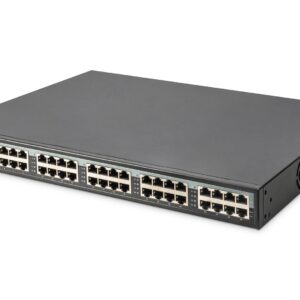 Digitus DN-95117 tinklo komutatorius Gigabit Ethernet (10/100/1000) Maitinimas per Eternetą (PoE) 1U Pilka
