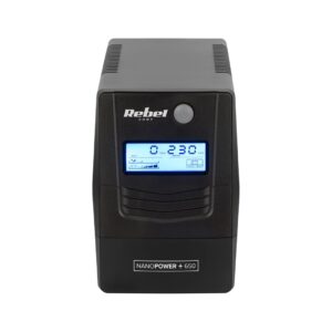 Rebel Nanopower Plus 650 UPS | Off-line| Sinusoida| 650VA | 360W | LCD | USB - Image 2