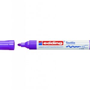 Tekstilės žymeklis Edding 4500, apvaliu galiuku, 2-3mm, violetinės spalvos