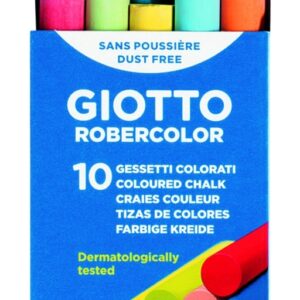 Spalvota kreida Fila Giotto Robercolor Carree, apvali, 10vnt, įvairių spalvų - Image 2