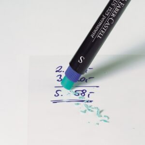 Permanentinių rašiklių rinkinys Faber-Castell Multimark M, 1,0mm, su trintuku, 4 spalvos - Image 2